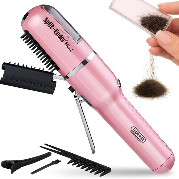 Other - Light Pink Split Ender Mini: Battery-Powered Hair Trimmer for All Hair Types